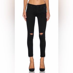 MOTHER Looker Ankle Fray Jeans